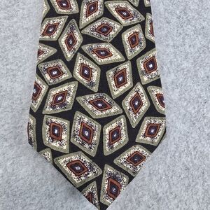 Vintage Talbott Studios For Phillip Stewart Portland Geometric Pattern Silk Tie
